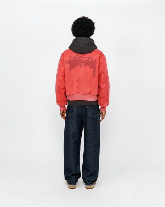 BLOUSON TEDDY EN TOILE AVEC LOGO FANTÔME