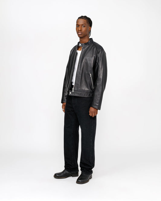 BLOUSON EN CUIR CAFE RACER