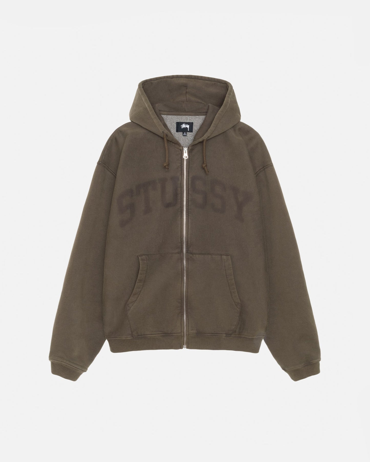 SWEAT À CAPUCHE ZIPPÉ À MOTIF DÉLAVÉ