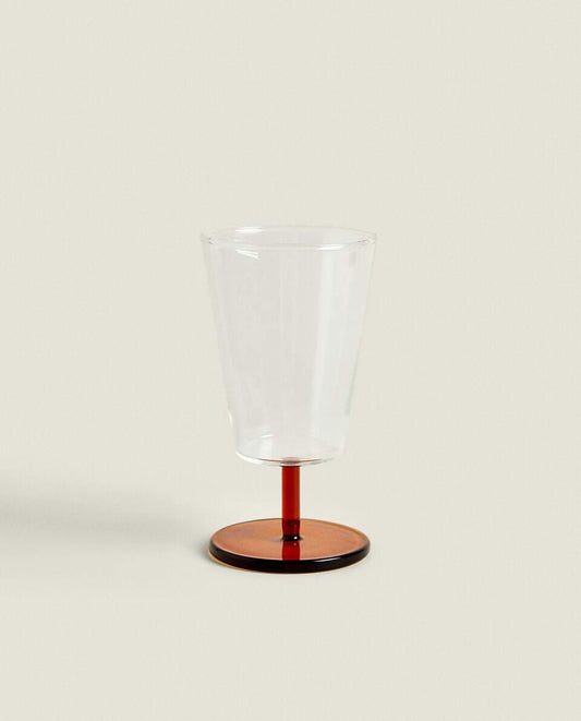 BOROSILICATE GLASS WITH COLOURED STEM