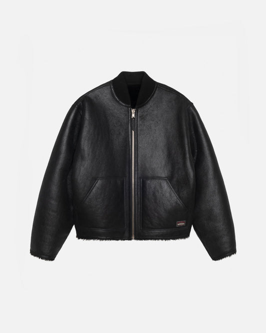 BOMBER RÉVERSIBLE EN MOUTON LAINEUX