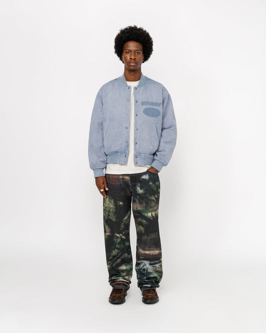 BLOUSON TEDDY EN TOILE AVEC LOGO GHOST