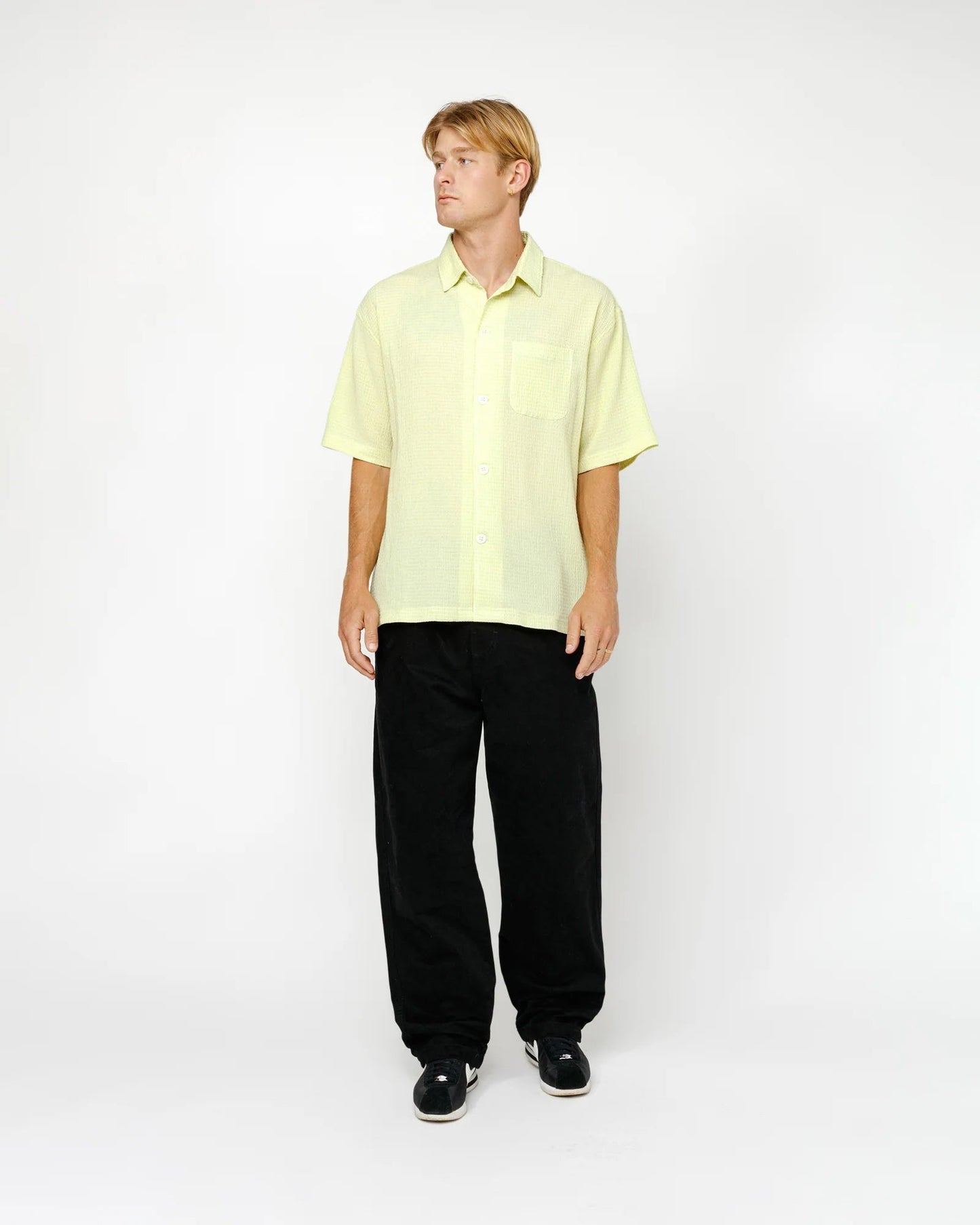 PANTALON DE PLAGE EN COTON GRATTÉ
