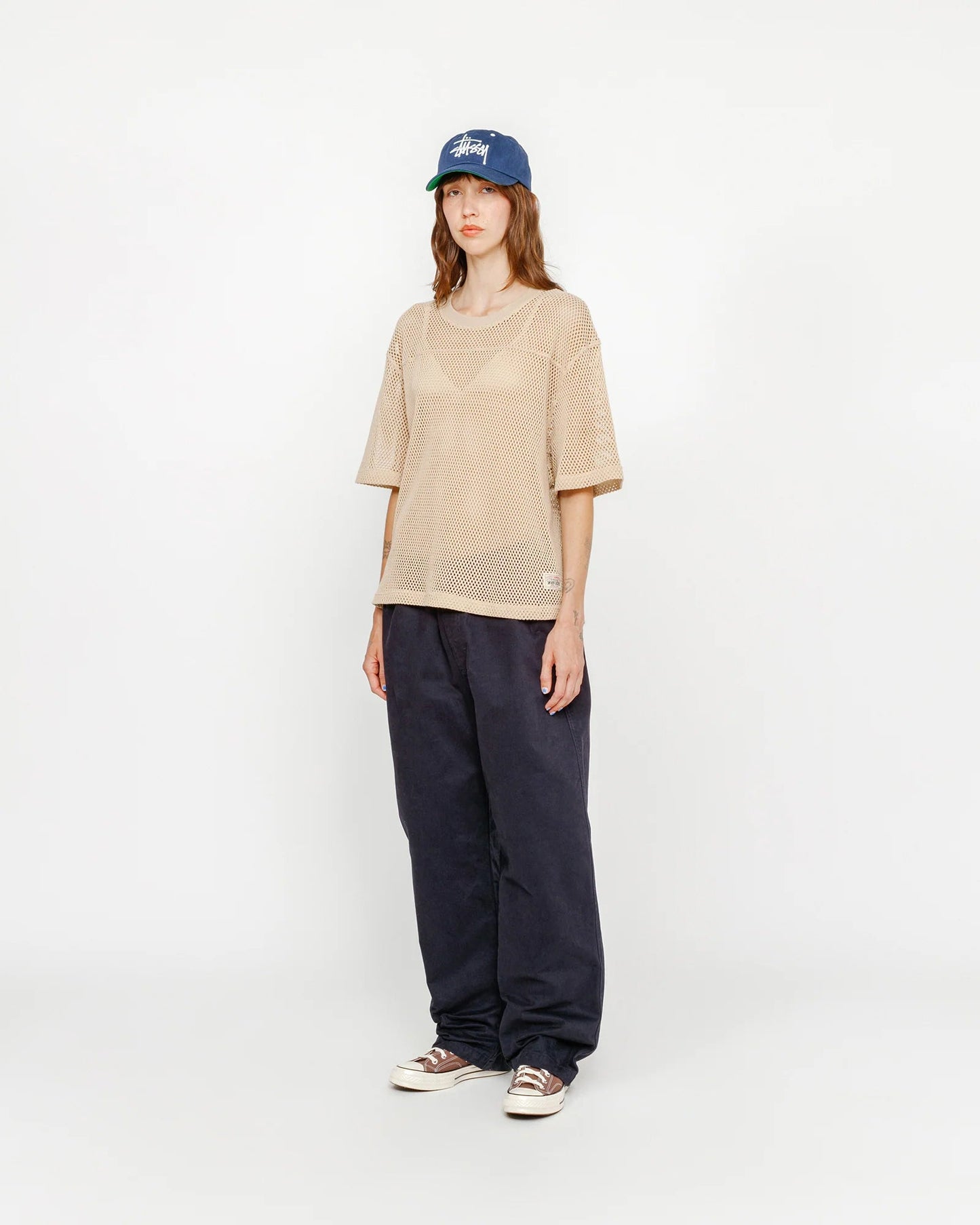 PANTALON DE PLAGE EN COTON GRATTÉ