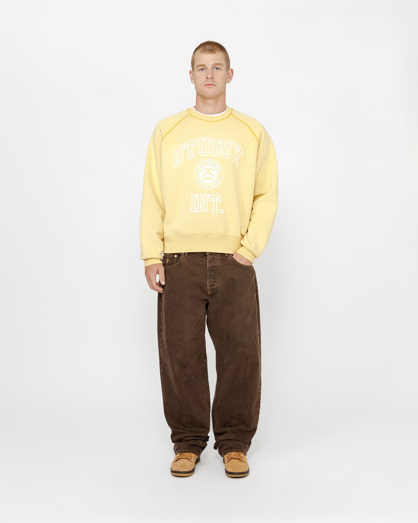 PULL MOLLETON RAGLAN TYPE VARSITY SURJETÉ
