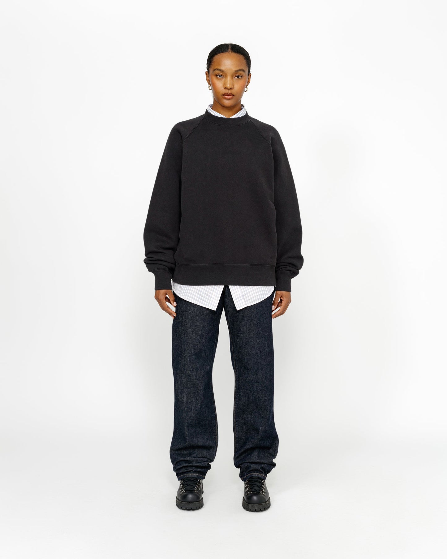 SWEAT RAS-DU-COU RAGLAN EN MOLLETON