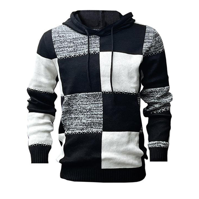 Sweat à capuche bicolore pour homme