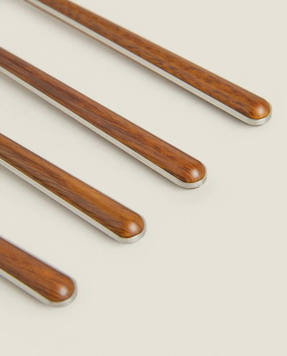 BOX 4 FORKS WITH ROUND HANDLE DETAIL