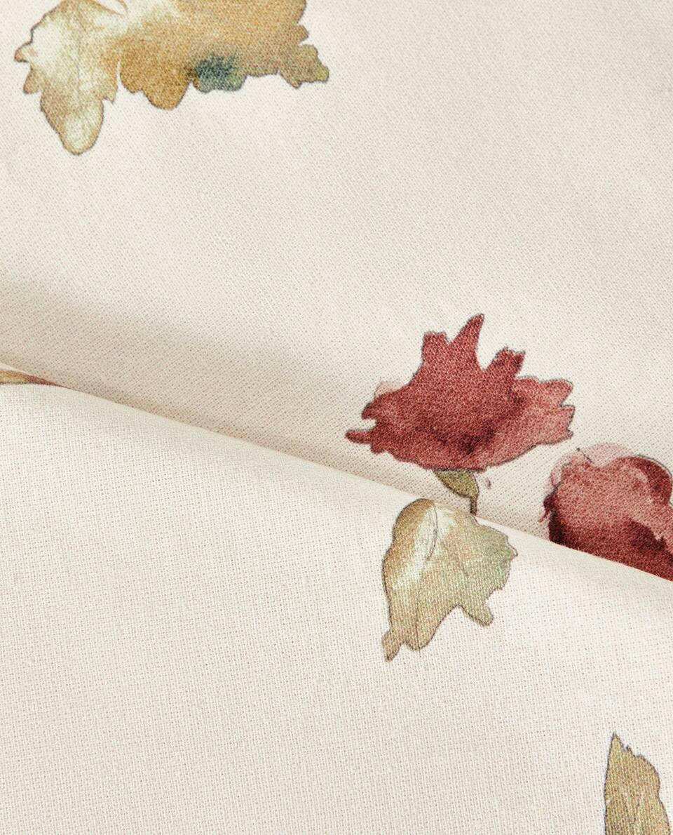 FLORAL PRINT COTTON TABLECLOTH