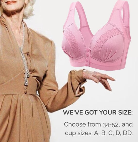 💕ACHETEZ-EN 1, OBTENEZ-EN 2 GRATUITS💕-Soutien-gorge en coton respirant et doux pour la peau à boutons sur le devant 2023